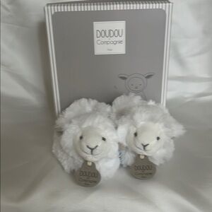 Sweet White Sheep Kids Slippers